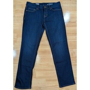 Gap1969 Real Straight Jeans Dark Wash Women’s 29S 30x28 Stretch